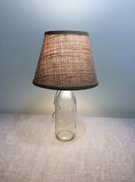 Bottle Lamp Clear Glass Fillable