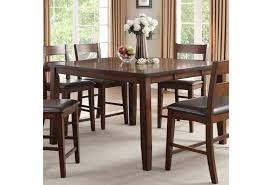 The dining room table is that one piece of furniture around which your entire family will gather on the most special occasions. Homelegance Mantello 5547 36 Transitional Counter Height Dining Table With Leaf Corner Furniture Dining Tables