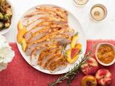 brined turkey breast with peach rosemary glaze