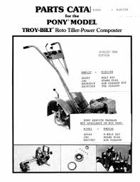Parts Manual Fits 1976 1982 Troy Bilt