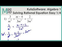 solving rational equations worksheet