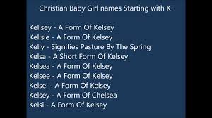 christian baby names starting with