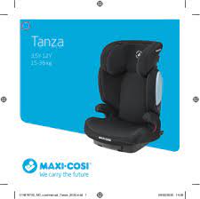 Maxi Cosi Tanza User Manual English
