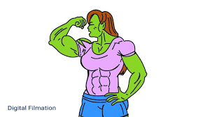 She hulk Transformation - Female Muscle Growth Animation - How its Made ??  - YouTube