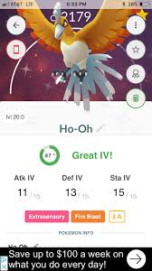 What Kind Of Shiny Ho Oh Have You Run Into Pokemon Go