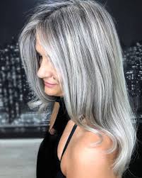 blending grey hair with highlights and