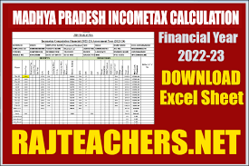 Madhya Pradesh Incometax Calculator 2022 23