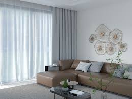 what color curtains go with dark brown