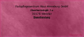 0800.22 30 800 (täglich) ? Fachpflegezentrum Haus Minneburg Gmbh In Wetzlar Dienstleistung