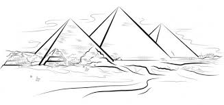 Transfer this drawing to the cardboard sheet and. áˆ Pyramid Sketch Stock Vectors Royalty Free Giza Illustrations Download On Depositphotos