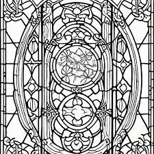 Stained Glass Windows Coloring Page