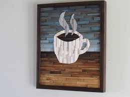 Wood Wall Art Coffee Wall Decor Cafe