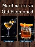 Is a Manhattan sweeter than an Old Fashioned?