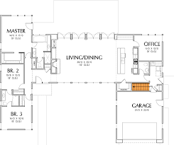 3 Bed Modern House Plan With Open