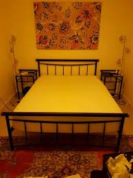 Black Metal Queen Bed Frame With