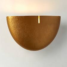 Amaru Brass Wall Sconce Light Cb2