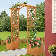 Garden Arbor With Planter Costway