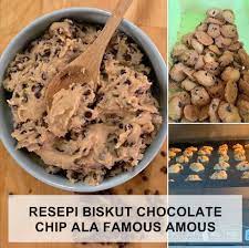 Resep soft cookies coklat yang lembut, bikin pakai rice cooker. Resepi Biskut Chocolate Chip Ala Famous Amos Confirm Jadi