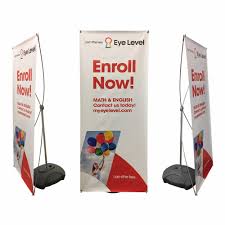 x bow outdoor banner stand