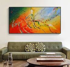 Modern Wall Art Colorful Abstract Oil