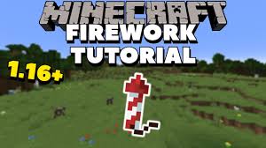 minecraft firework tutorial how to