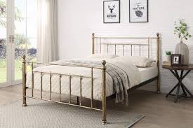 These bed frames can make bedrooms look dazzling and memorable. Harpenden Brushed Brass Metal Bed Frame Small Double Double King Size Crazypricebeds Com