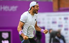 Berrettini withdrew before the fourth round of the 2021 australian open, which does not officially count as a loss. Big Hitting Matteo Berrettini Triumphs At Queen S And Lays Down Wimbledon Marker