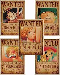 Anime Poster,One Piece Wanted Poster,One Piece Poster Vintage Mural Poster  Deco Wall - Shipping Rolled in Sturdy Cardboard Box : Amazon.nl: Home &  Kitchen