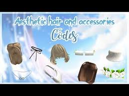 Look at this page for all the active and available fastest updated bloxburg codes 2021. Aesthetic Roblox Hair And Accessories Codes Part 2 Youtube Roblox Coding Roblox Roblox