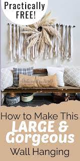 Large Wall Hanging Tutorial Salvaged