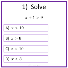 Solve One Step Inequalities Google Form