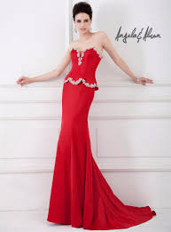 Details About Angela Alison Sz 4 Red Hot Peplum Formal Prom Pageant Dress 41044 Nwt 475