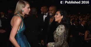 Taylor swift dissed kanye during her acceptance speech at the grammy awards. Kim Kardashian West And Kanye West Reignite Feud With Taylor Swift The New York Times