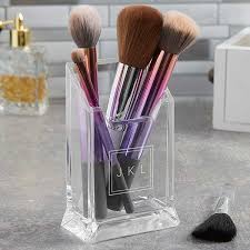 personalized acrylic makeup brush holder