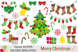 Merry Christmas Clipart Vector Graphic By Vr Digital Design Creative Fabrica In 2020 Christmas Clipart Christmas Clipart Free Christmas Graphics