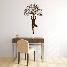 Yoga Tree Yoga Pose Wall Sticker