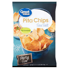 party size sea salt pita chips
