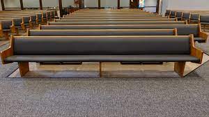church pew upholstery pew cushion