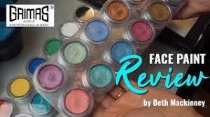 grimas face paints review by beth