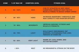 heart rate zones for training