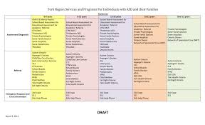 York Region Services And Programs Chart Moderate