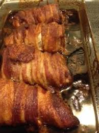 While the tenderloin is cooking, mix together the glaze ingredients and bring out to the grill area. Bacon Wrapped Pork Tenderloin With Brown Sugar Soy Sauce Marinade Bacon Wrapped Pork Tenderloin Pork Tenderloin Recipes Bacon Wrapped Pork
