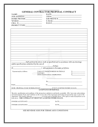 Contractor Bid Form Template Templates 22086 Resume Examples