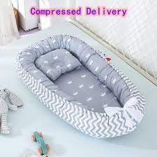 Soft Cotton Baby Bed With Pillow