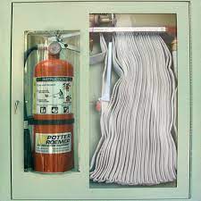 fire hose and extinguisher cabinet