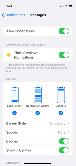 iphone and ipad notification types