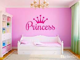 Princess Crown Girls Nursery Room Vinyl