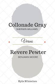 Colonnade Gray Vs Revere Pewter Paint