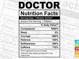 doctor nutrition facts editable vector
