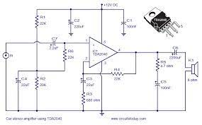 car lifier circuit schematic using